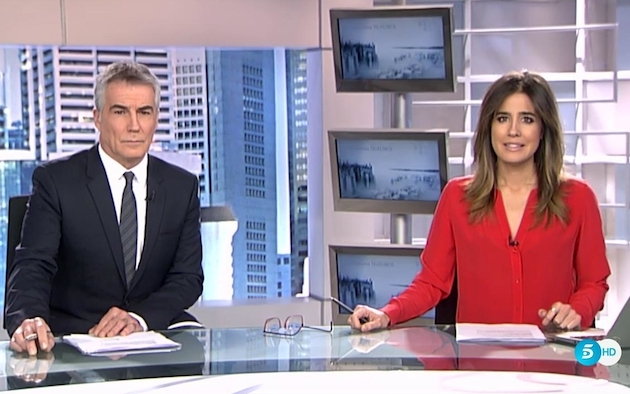 Jornal do canal espanhol Telecinco