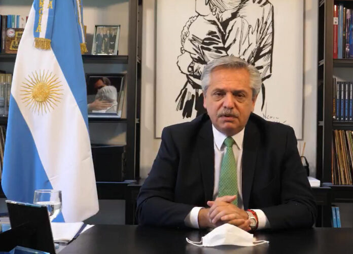 Presidente da Argentina Alberto Fernández (Reprodução/Twitter)