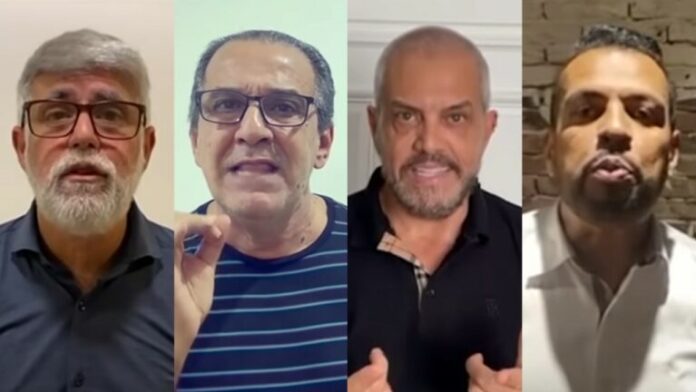 Pastores Cláudio Duarte, Silas Malafaia, Estevam Hernandes e Renê Terra Nova (Foto: Reprodução/YouTube)