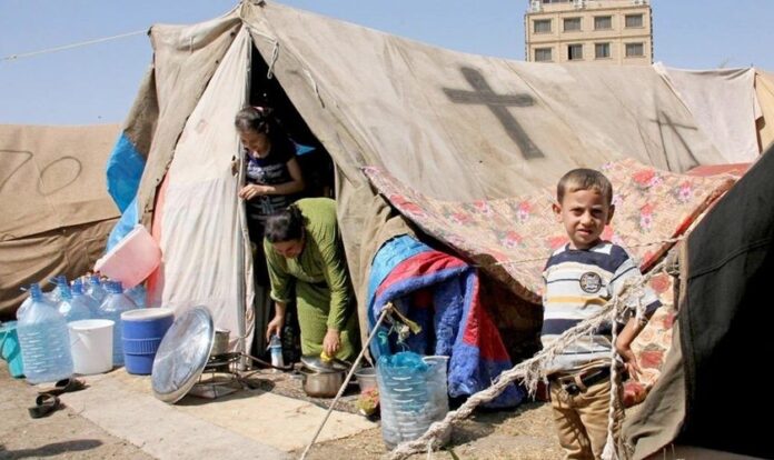 Cristãos sírios refugiados. (Foto: Reprodução)