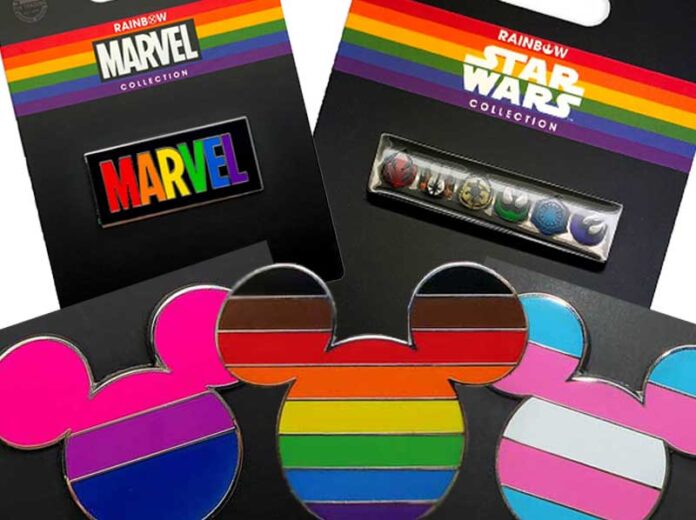 Alguns itens da linha LGBT da Disney