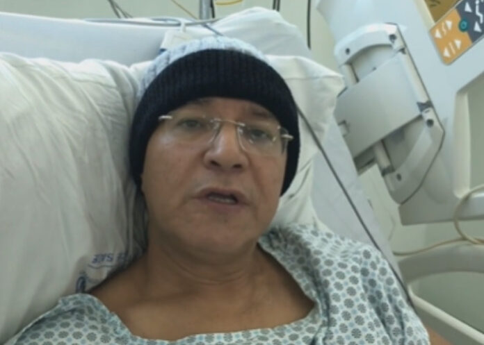 Sérgio Lopes grava vídeo na cama do hospital após sofrer AVC isquêmico