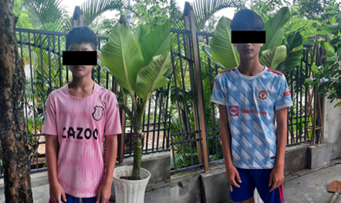 Giang (esquerda) e Huy (direita) foram espancados pelso pais por causa da fé em Jesus, no Vietnã. (Foto: Voz dos Mártires).