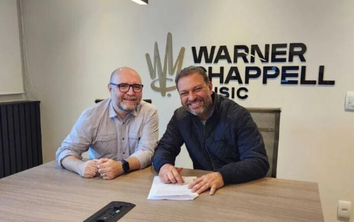 Marcel Klemm (Diretor Geral da Warner Chappell Brasil) e Maurício Soares - Foto: Divulgação