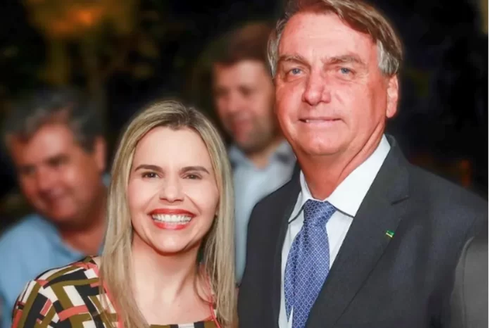 Clarissa Tércio e Jair Bolsonaro — Foto: Reprodução Instagram