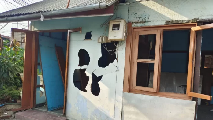 Casa de cristão destruída na Índia. (Foto: Portas Abertas)